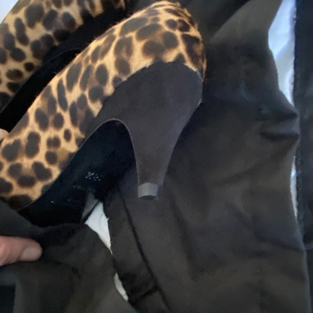 ‼️SOLD‼️NEW Saint Laurent Heels Kitten Heel Leopar - Picture 12 of 12